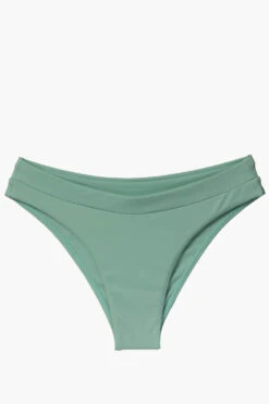 Alanna Bikini Bottom - Newport -Outlet Aqua Surf Wears Store Surf Bottoms Alanna Solid Newport Flatlay Front Jocelyn 010423