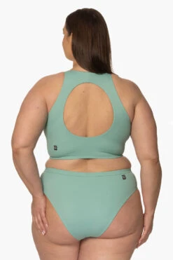 Camila Bikini Bottom - Newport -Outlet Aqua Surf Wears Store Surf Bottoms Camila Solid Newport Back AdrianaK 011923