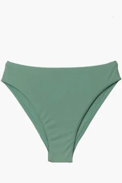 Leandra Bikini Bottom - Newport -Outlet Aqua Surf Wears Store Surf Bottoms Leandra Solid Newport Flatlay Front Jocelyn 010423