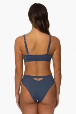 Nora Bikini Bottom - Laguna -Outlet Aqua Surf Wears Store Surf Bottoms Nora Solid Laguna Back MiaClark 011623
