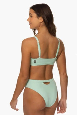 Nora Bikini Bottom - Segundo -Outlet Aqua Surf Wears Store Surf Bottoms Nora Solid Segundo SideBack MiaClark 011623