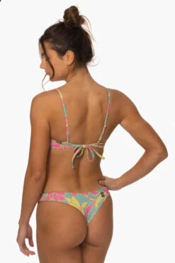 Summer Bikini Bottom - Treasure Island -Outlet Aqua Surf Wears Store Surf Bottoms Summer Print TreasureIsland SideBack MiaClark 011623