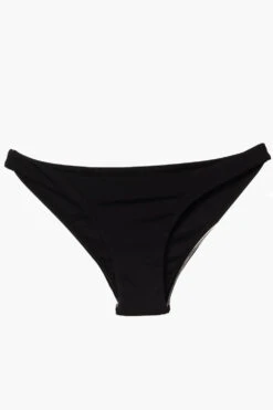Valentina Bikini Bottom - Black 7 Valentina Bikini Bottom - Black -Outlet Aqua Surf Wears Store Surf Bottoms Valentina Solid Black Flatlay Front Jocelyn 010423