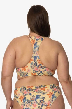 Aster Bikini Top - Catalina Island -Outlet Aqua Surf Wears Store Surf Tops Aster Prints Catalina Island CATALINAISLAND Back AdrianaK 011923