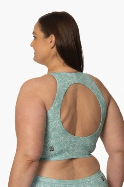 Gwen Bikini Top - Del Mar -Outlet Aqua Surf Wears Store Surf Tops Gwen Print DelMar BackSide AdrianaK 011923