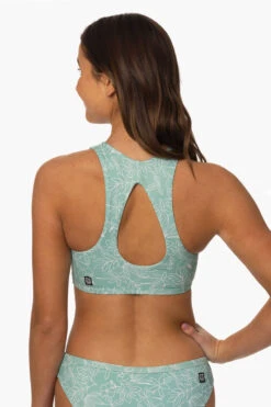 Gwen Bikini Top - Del Mar -Outlet Aqua Surf Wears Store Surf Tops Gwen Print DelMar Back MiaClark 011623