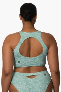 Gwen Bikini Top - Del Mar -Outlet Aqua Surf Wears Store Surf Tops Gwen Print DelMar Back Zarria 010423