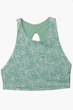 Gwen Bikini Top - Del Mar -Outlet Aqua Surf Wears Store Surf Tops Gwen Print DelMar Flatlay Front Jocelyn 010423