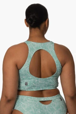 Gwen Bikini Top - Del Mar -Outlet Aqua Surf Wears Store Surf Tops Gwen Print DelMar SideBack Zarria 010423