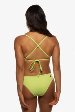 Koa Bikini Bottom - Limeade -Outlet Aqua Surf Wears Store Swim Bottoms Koa Solid Limeade Back Liz 052422