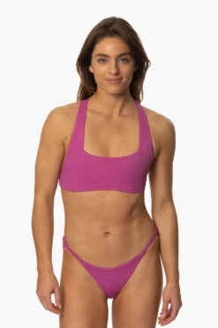 Luisa Bikini Bottom - Leucadia -Outlet Aqua Surf Wears Store Swim Bottoms Luisa Solids Leucadia Front2 MichelleMason JSD2.23 030723