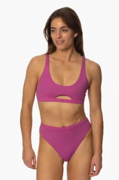 Nora Bikini Bottom - Leucadia -Outlet Aqua Surf Wears Store Swim Bottoms Nora Solids Leucadia Front MichelleMason JSD2.23 030723