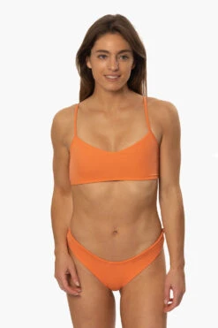 Summer Bikini Bottom - Redondo -Outlet Aqua Surf Wears Store Swim Bottoms Summer Solids Redondo Front MichelleMason JSD2.23 030723