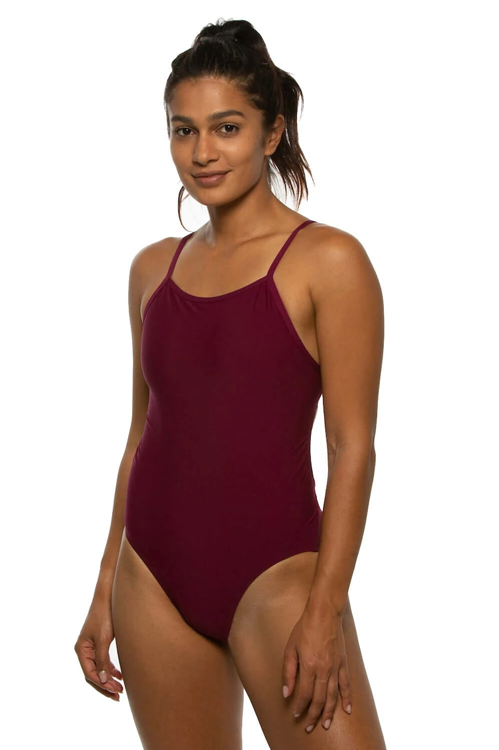 Devon Swim Onesie - Cabernet 3 Devon Swim Onesie - Cabernet - Image 3