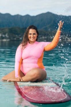 Elizabeth Zip-Up Surf Suit - Zion & Volcano -Outlet Aqua Surf Wears Store Swim Onesies Elizabeth Solids Zion Volcano Front Elizabeth CSGD1