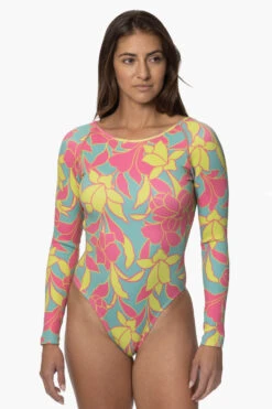 Lennon Long Sleeve Surf One Piece - Treasure Island