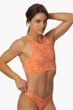 Gwen Bikini Top - Crystal Cove -Outlet Aqua Surf Wears Store Swim Tops Gwen Prints Crystal Cove FrontSide MichelleMason JSD2.23 030723