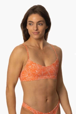 Hikari Bikini Top - Crystal Cove -Outlet Aqua Surf Wears Store Swim Tops Hikari Prints Crystal Cove FrontSide MichelleMason JSD2.23 030723