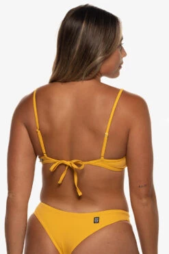 Hikari Bikini Top - Persimmon -Outlet Aqua Surf Wears Store Swim Tops Hikari Solid Back Persimmon EKSD2 Kaylyn 050622