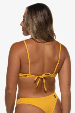 Hikari Bikini Top - Persimmon -Outlet Aqua Surf Wears Store Swim Tops Hikari Solid Side Persimmon EKSD2 Kaylyn 050622