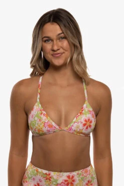 Lily Bikini Top - Stella -Outlet Aqua Surf Wears Store Swim Tops Lily Print Stella Front Mia 052022