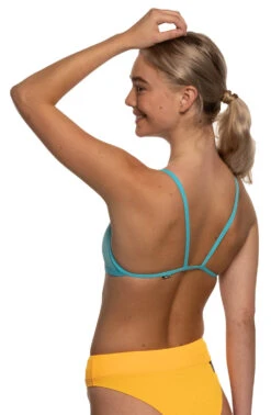Malia Bikini Top - Hawaii Blue -Outlet Aqua Surf Wears Store Swim Tops Malia Solid Side Hawaii Blue HAW Malia 062521