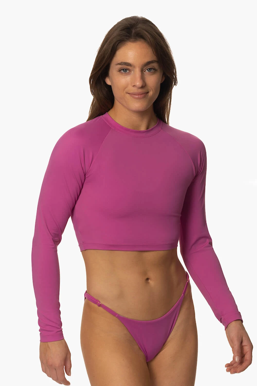 Moana Long Sleeved Crop Rashie - Leucadia 1 Moana Long Sleeved Crop Rashie - Leucadia