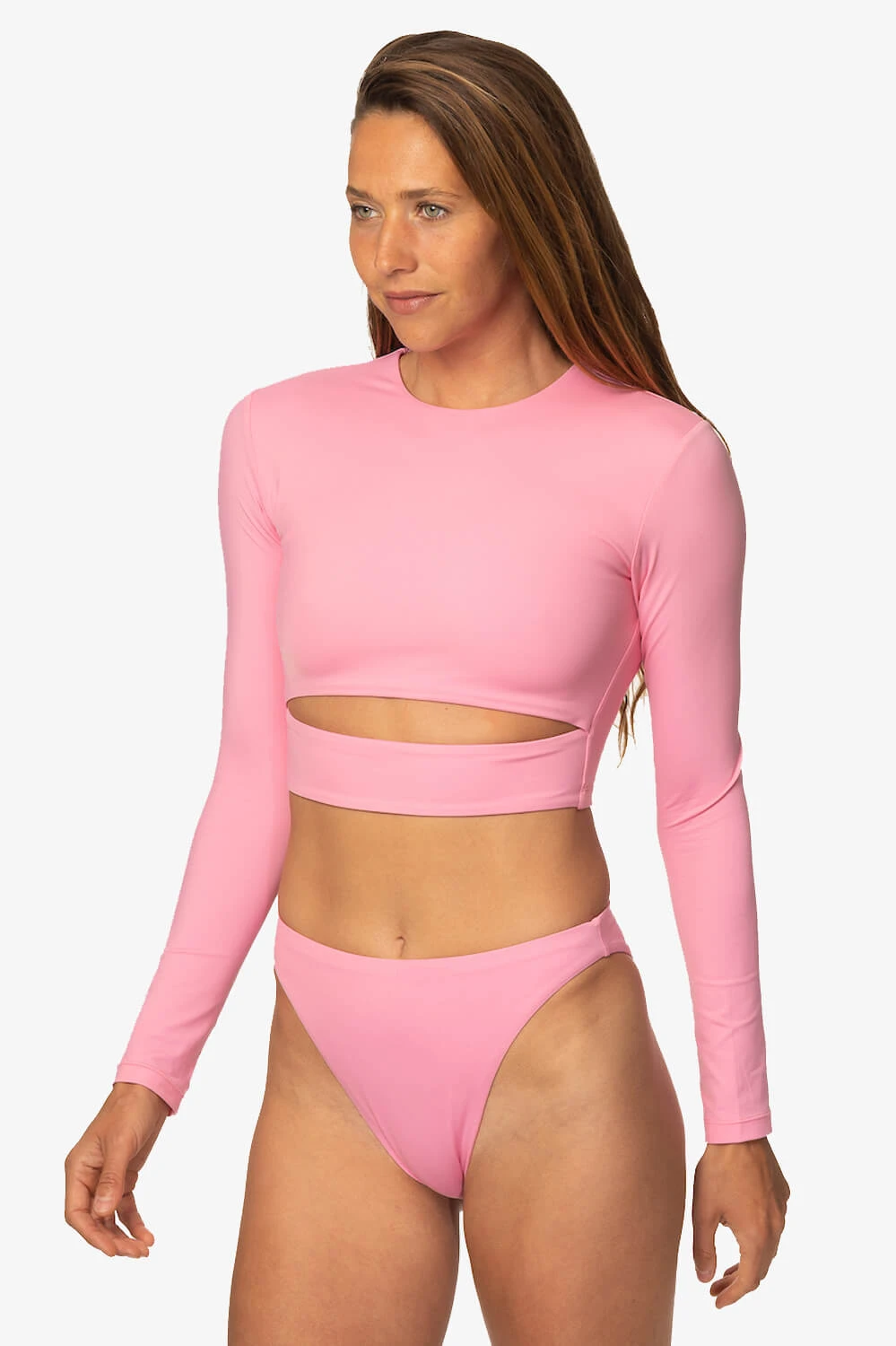 Taranaki Long Sleeved Crop Cut-Out Rashie - Dazzle 2 Taranaki Long Sleeved Crop Cut-Out Rashie - Dazzle - Image 2
