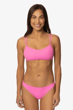 Hossegor Bikini Bottom - Passion -Outlet Aqua Surf Wears Store Swim Bottoms Hossegor Solid Passion Front LisaDillon 040323