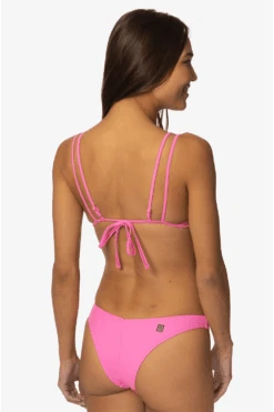 Hossegor Bikini Bottom - Passion -Outlet Aqua Surf Wears Store Swim Bottoms Hossegor Solid Passion Side LisaDillon 040323