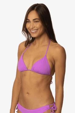 Kewalos Bikini Top - Dreamer -Outlet Aqua Surf Wears Store Swim Tops kawelos solid Dreamer FrontSide LisaDillon 040323