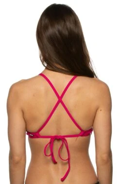 Triangle Bikini Top - Red -Outlet Aqua Surf Wears Store TRI DRGNFRT B 031419