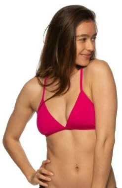 Triangle Bikini Top - Red -Outlet Aqua Surf Wears Store TRI DRGNFRT F 031419