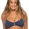 Vent Bikini Top - Navy