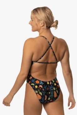 Brandon 2 Swim Onesie - Fruit Basket -Outlet Aqua Surf Wears Store brandon2backsidefruit