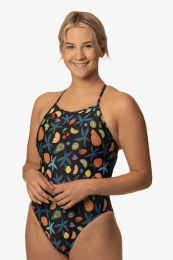 Brandon 2 Swim Onesie - Fruit Basket -Outlet Aqua Surf Wears Store brandon2fruitfront