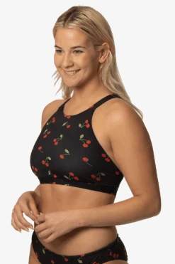 Kaylee Bikini Top - Cherries -Outlet Aqua Surf Wears Store kayleecherriesside