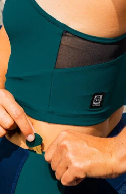 Margot Sports Bra -Outlet Aqua Surf Wears Store sfw lifestyle trainingday offduty peacock top 1